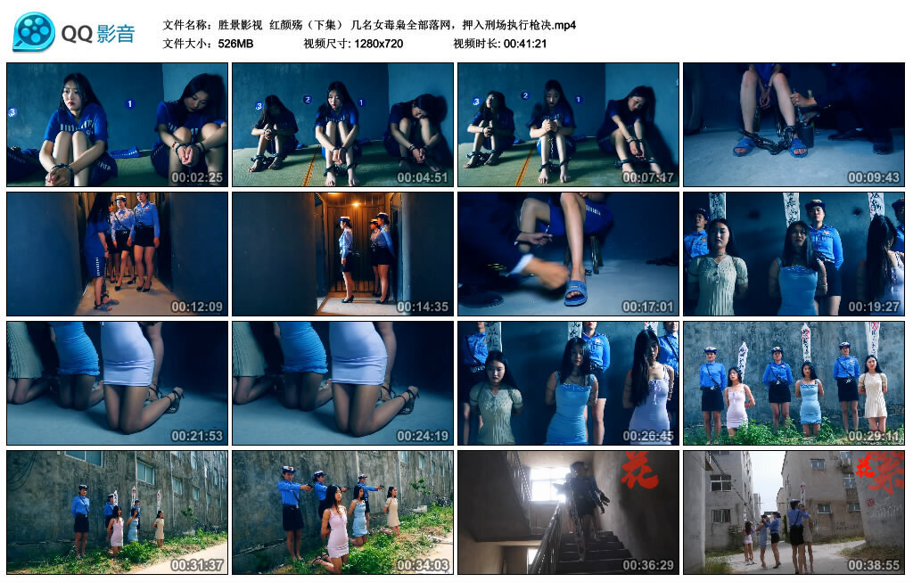 【胜景影视】红颜殇（下集）几名女毒枭全部落网，押入刑场执行枪决-BD绳艺资源