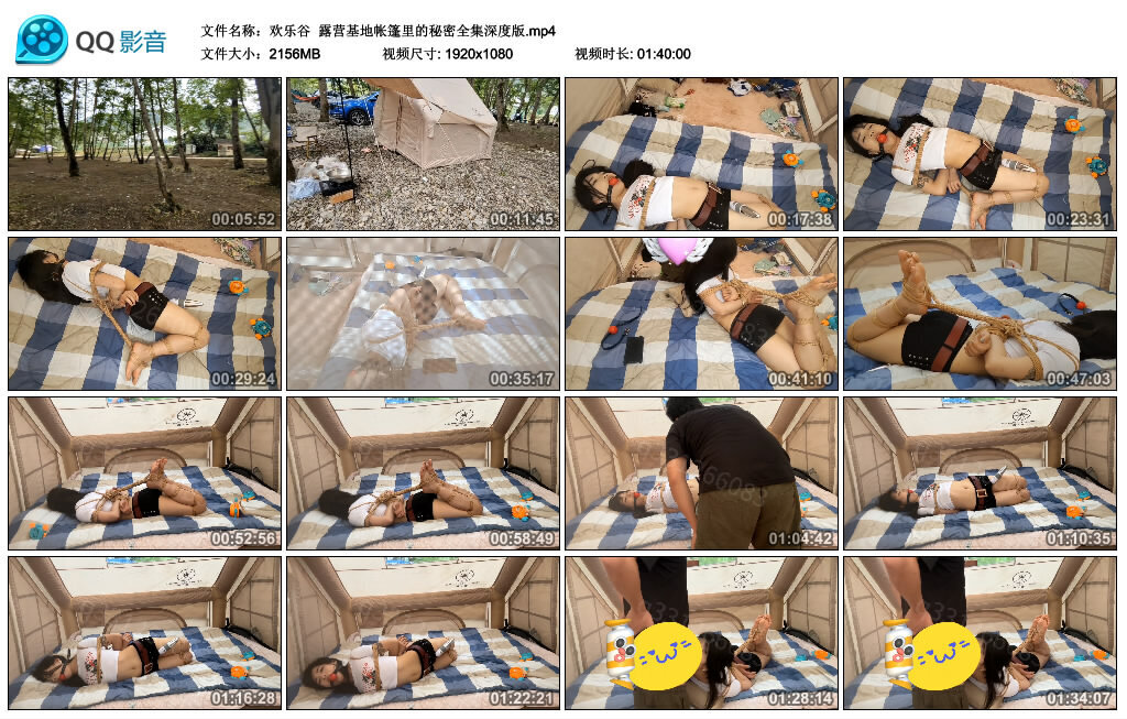 【欢乐谷】露营基地帐篷里的秘密全集深度版-BD绳艺资源