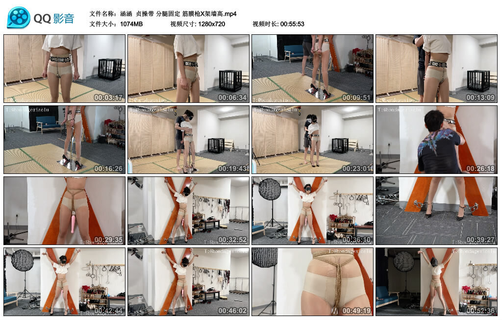 【涵涵】贞操带分腿固定筋膜枪X架墙高-BD绳艺资源
