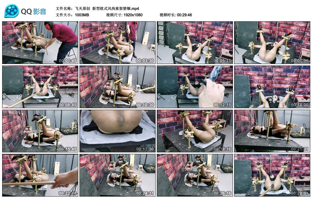 【飞天原创】新型欧式风拘束架禁锢-BD绳艺资源