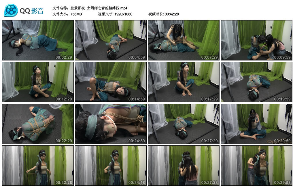 【胜景影视】女绳师之青蛇捆缚四-BD绳艺资源