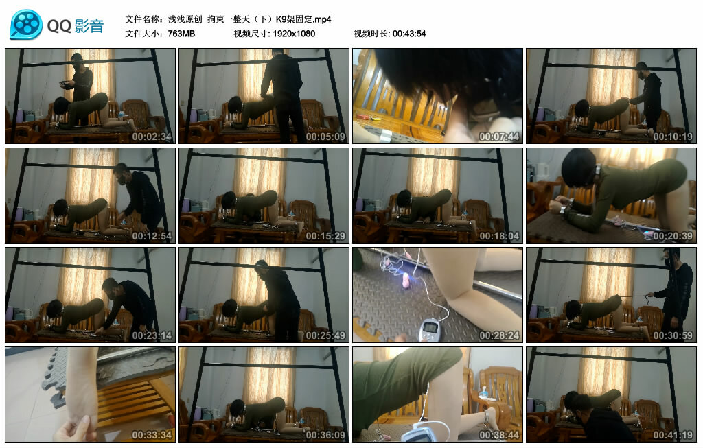 【浅浅原创】拘束一整天（下）K9架固定-BD绳艺资源