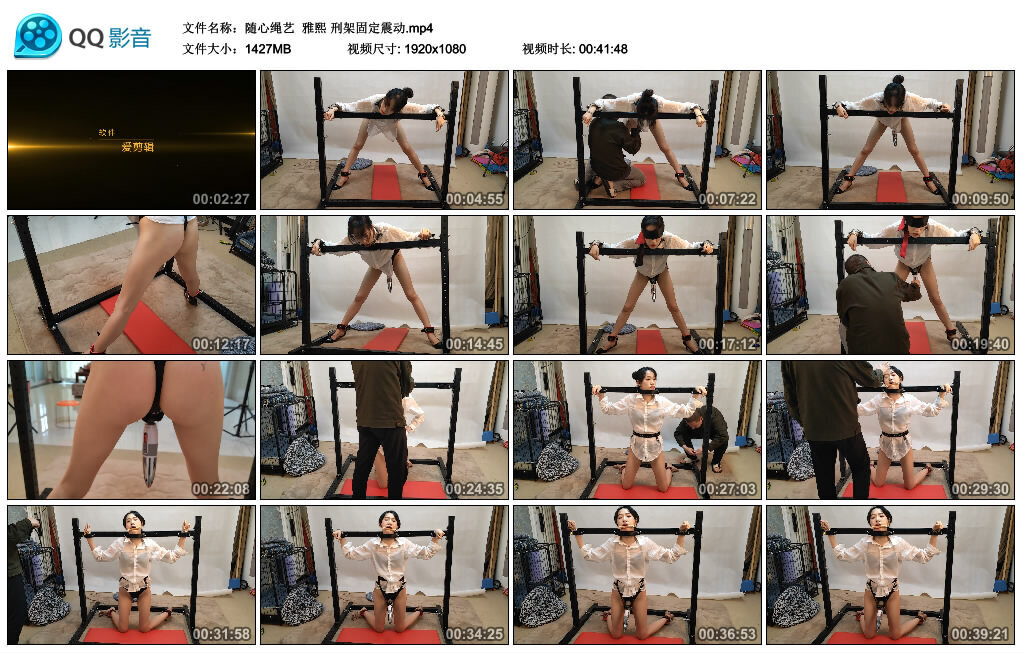 【随心绳艺】雅熙刑架固定震动-BD绳艺资源