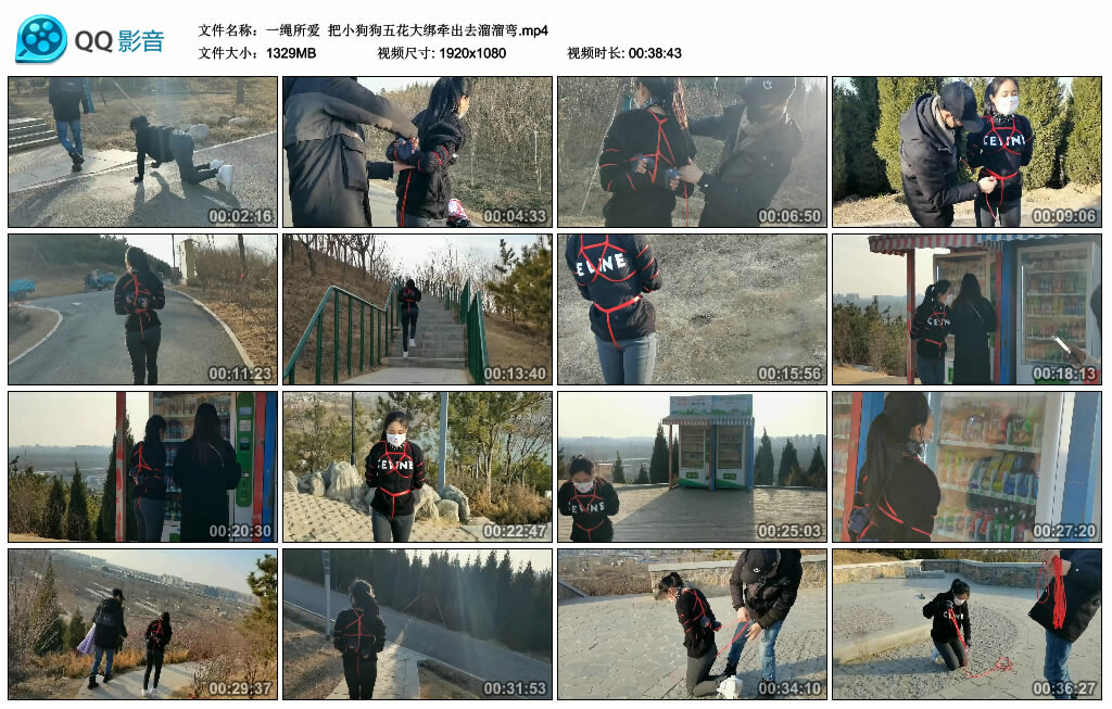 【一绳所爱】把小狗狗五花大绑牵出去溜溜弯-BD绳艺资源