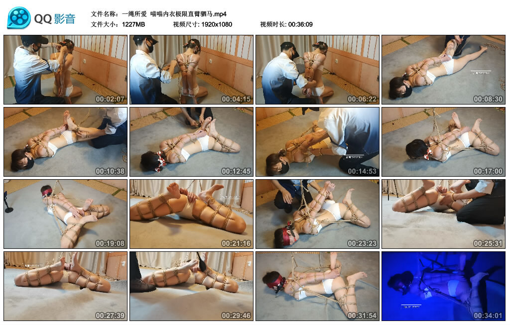 【一绳所爱】喵喵内衣极限直臂驷马-BD绳艺资源