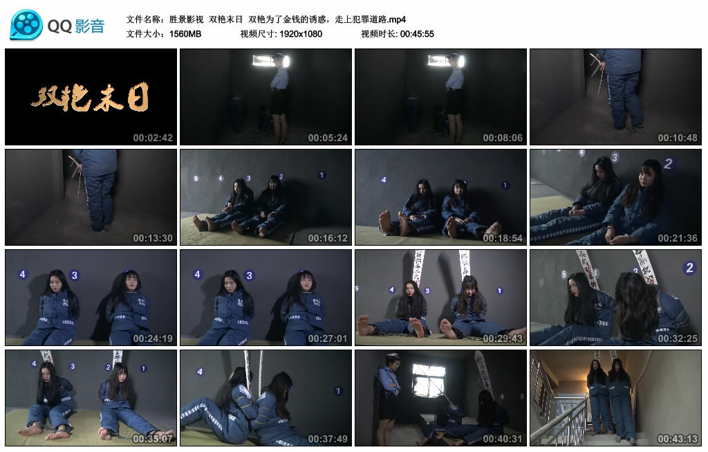 【胜景影视】双艳末日双艳为了金钱的诱惑，走上犯罪道路-BD绳艺资源