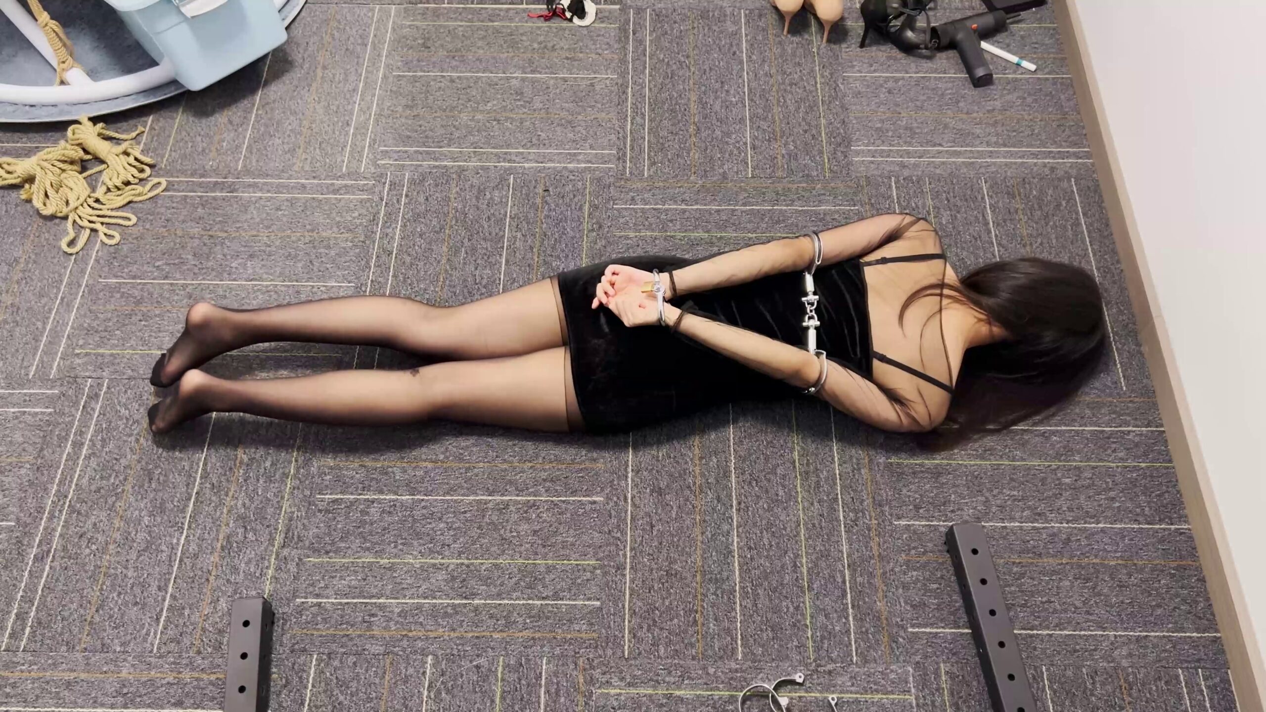 【涵涵】吊架第一集直臂反吊+TD+贞操带+分腿器-BD绳艺资源