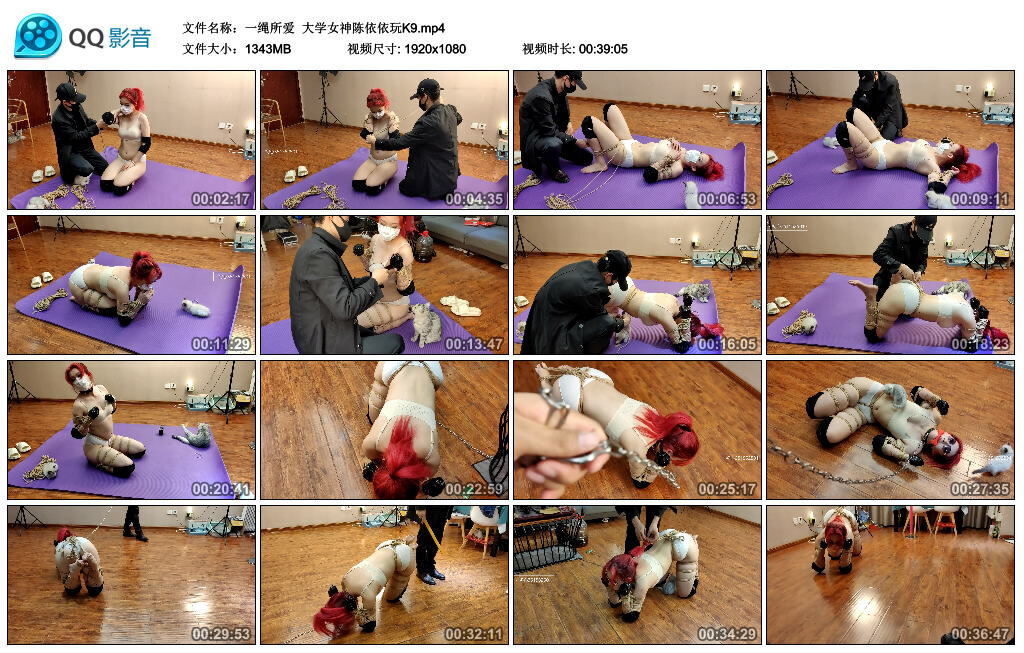 【一绳所爱】大学女神陈依依玩K9-BD绳艺资源