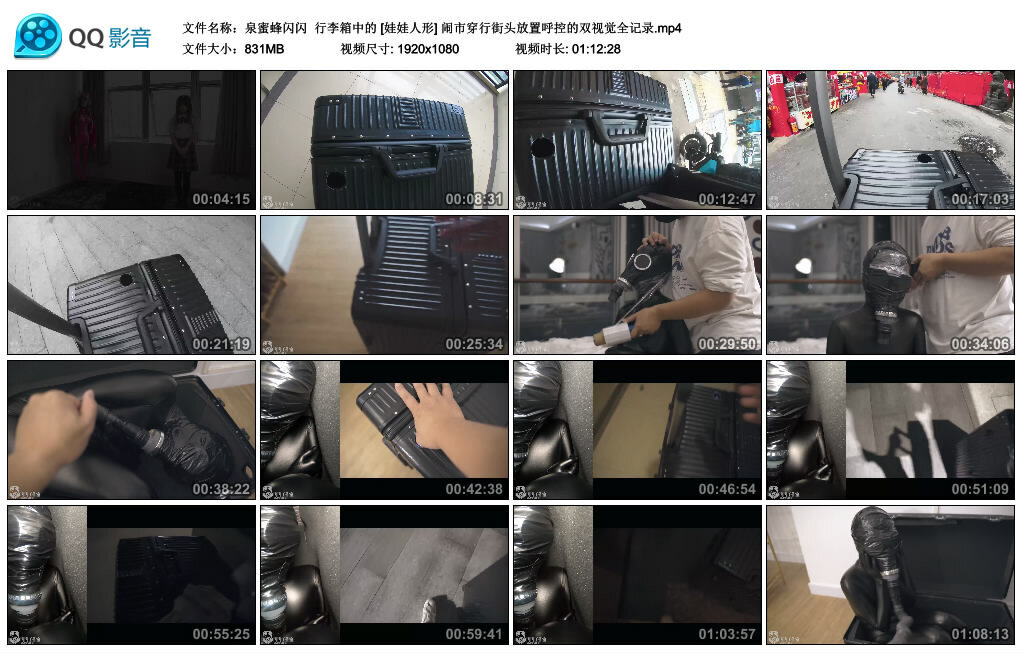 【泉蜜蜂闪闪】行李箱中的娃娃人形-BD绳艺资源