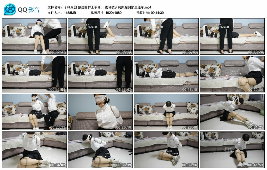 【子衿原创】独居的护士菲菲,下夜班被歹徒跟踪到家里迷晕-BD绳艺资源