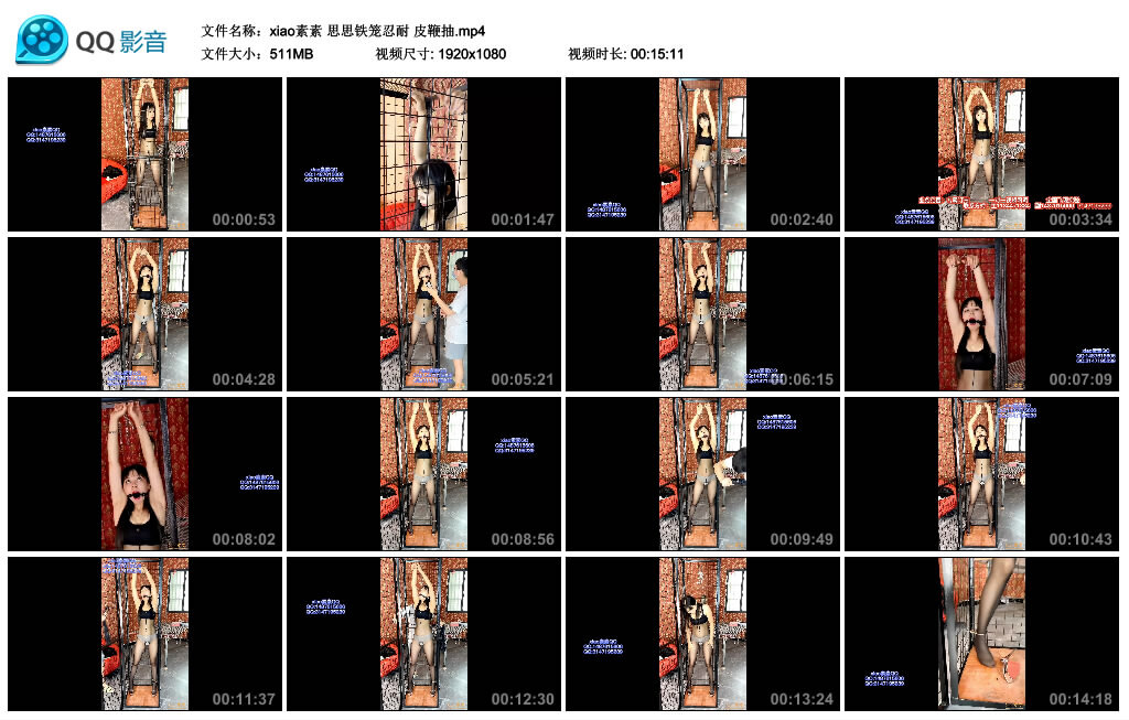 【xiao素素】思思铁笼忍耐皮鞭抽-BD绳艺资源