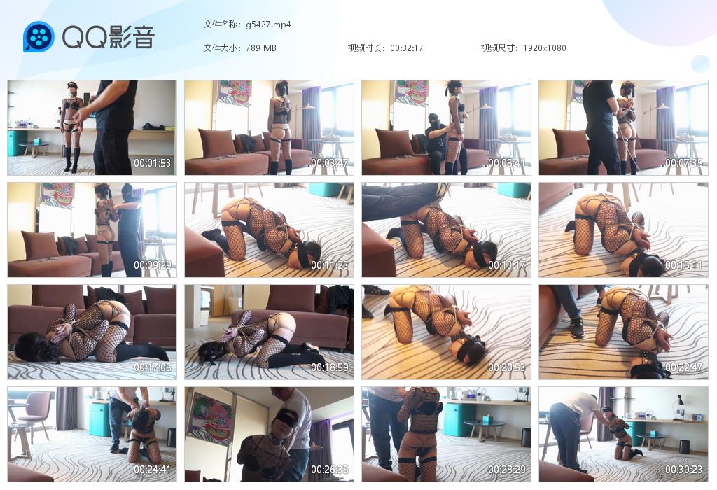 【逍遥】紧缚盲盒1女M真实调教记-BD绳艺资源