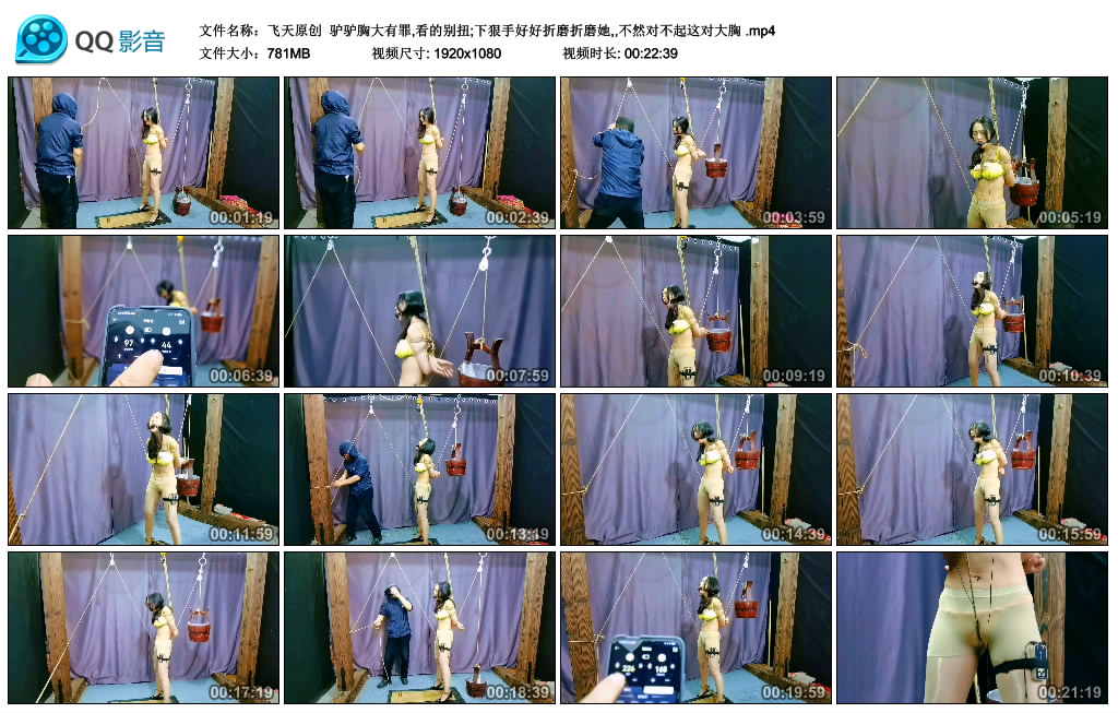 【飞天原创】 驴驴胸大有罪,看的别扭;下狠手好好折磨折磨她,,不然对不起这对大胸-BD绳艺资源