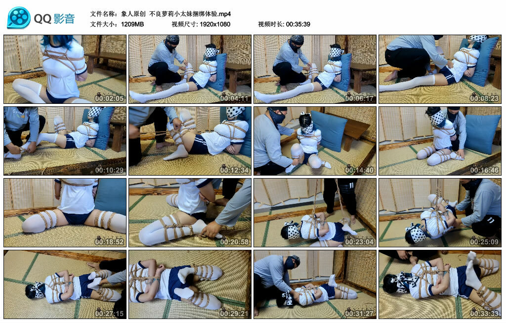 【象人原创】不良萝莉小太妹捆绑体验-BD绳艺资源