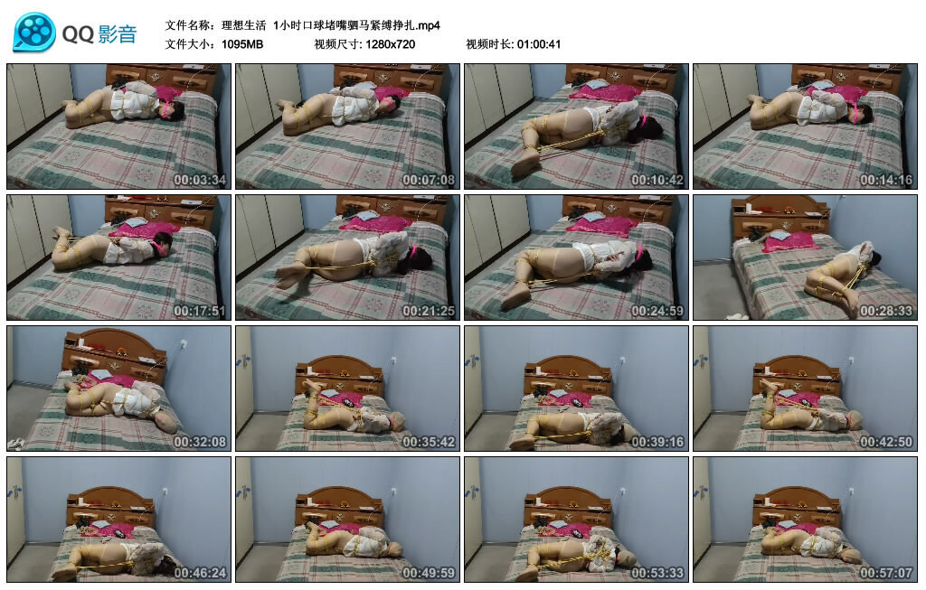 【理想生活】1小时口球堵嘴驷马紧缚挣扎-BD绳艺资源