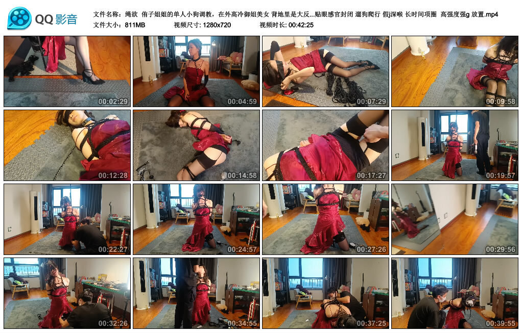 【绳欲】侑子姐姐的单人小狗调教-BD绳艺资源