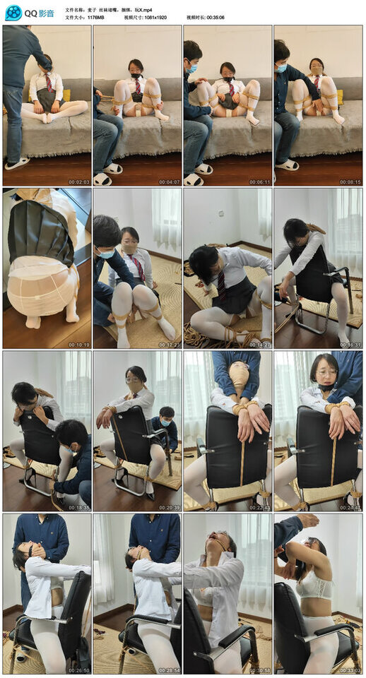 【麦子】丝袜堵嘴，捆绑，玩X-BD绳艺资源