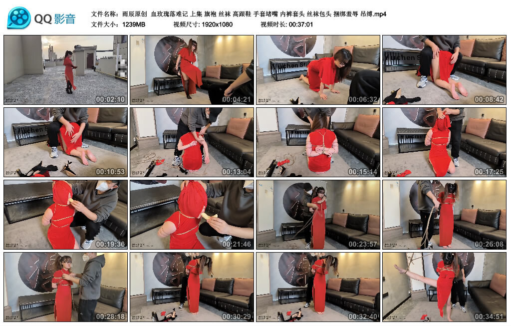 【雨辰原创】血玫瑰落难记上集-BD绳艺资源