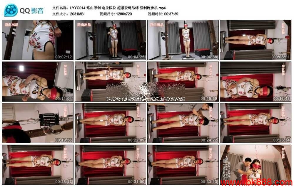 路由原创电控限位超紧股绳吊缚强制跑步机-BD绳艺资源