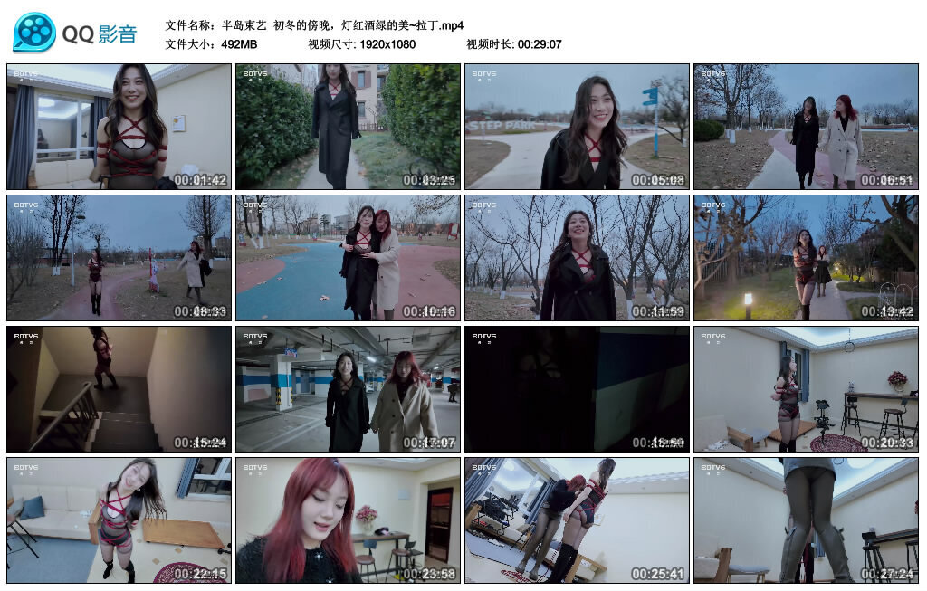 【半岛束艺】初冬的傍晚，灯红酒绿的美~拉丁-BD绳艺资源