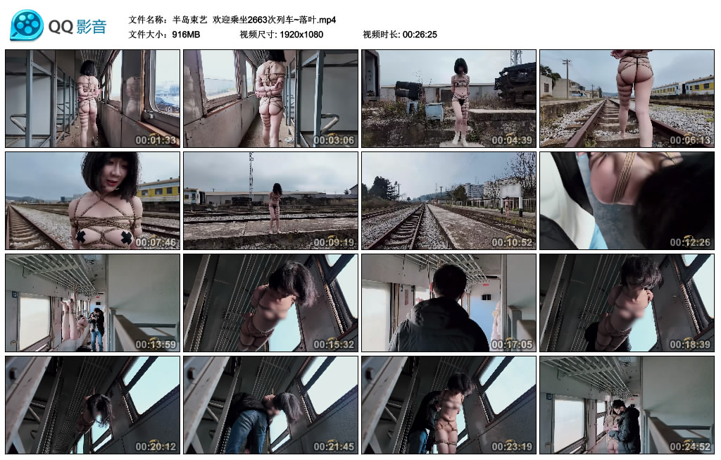 【半岛束艺】 欢迎乘坐2663次列车~落叶-BD绳艺资源