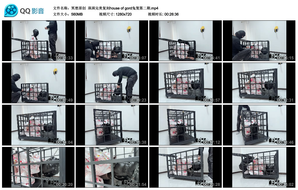 【冥想原创】 琪琪完美复刻house of gord兔笼第二期-BD绳艺资源