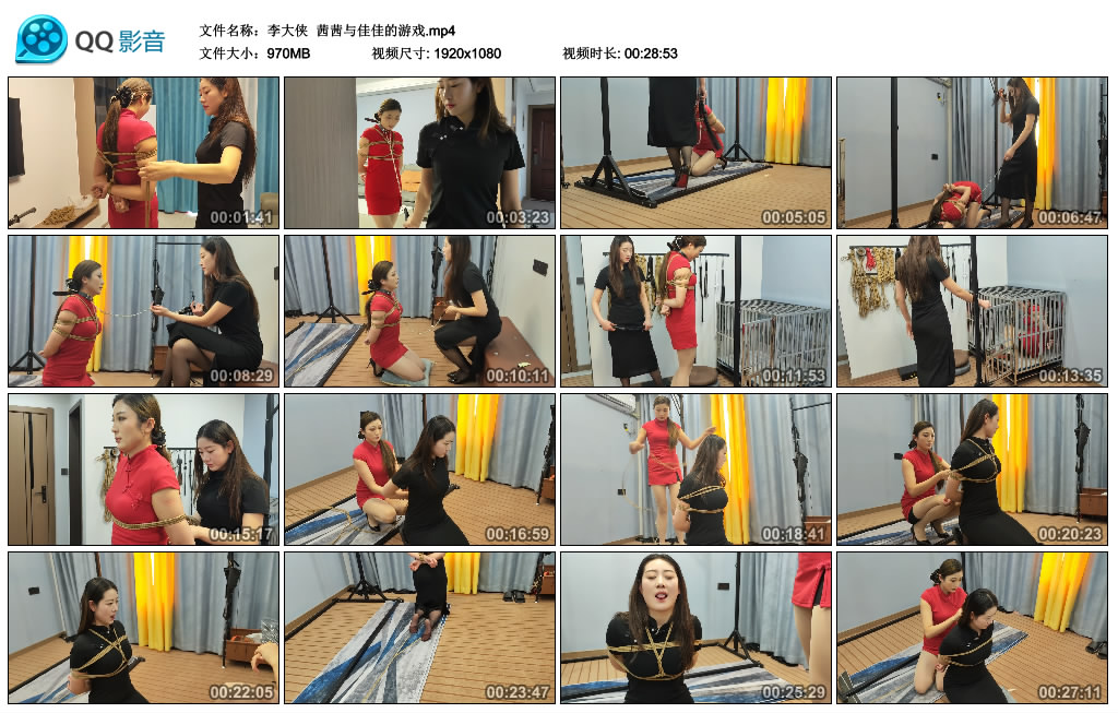 【李大侠】 茜茜与佳佳的游戏-BD绳艺资源