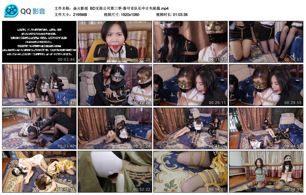 【焱火影视】 BD无限公司第三季·秦可音队长中计失陷篇-BD绳艺资源