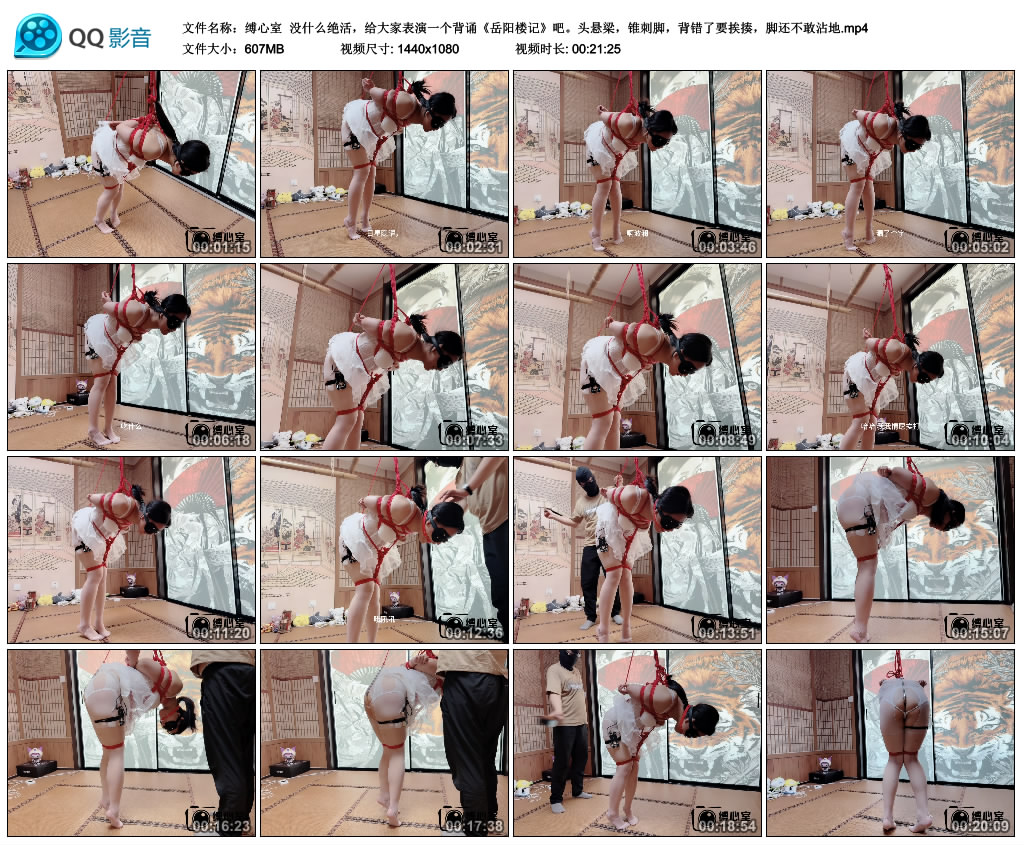 【缚心室】 没什么绝活，给大家表演一个背诵《岳阳楼记》吧-BD绳艺资源