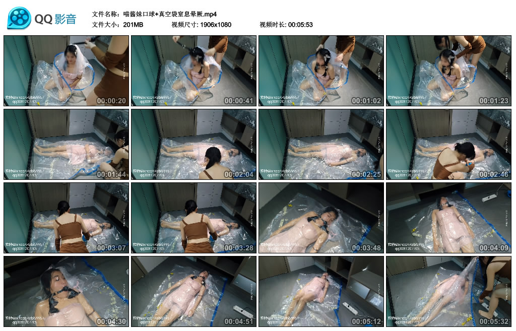 喵酱妹口球+真空袋窒息晕厥-BD绳艺资源