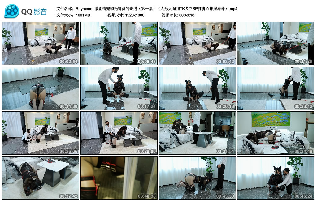 【Raymond】 微剧情宠物托管员的奇遇（第一集）（人形犬遛狗TK犬立SP打脚心排尿棒棒）-BD绳艺资源