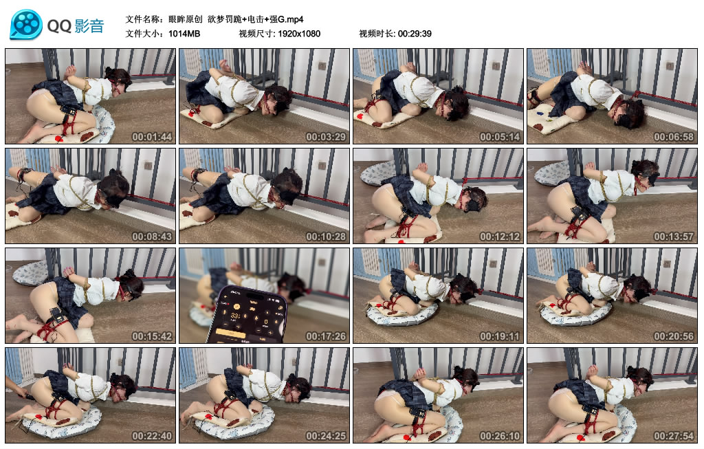 【眼眸原创】 欲梦罚跪+电击+强G-BD绳艺资源