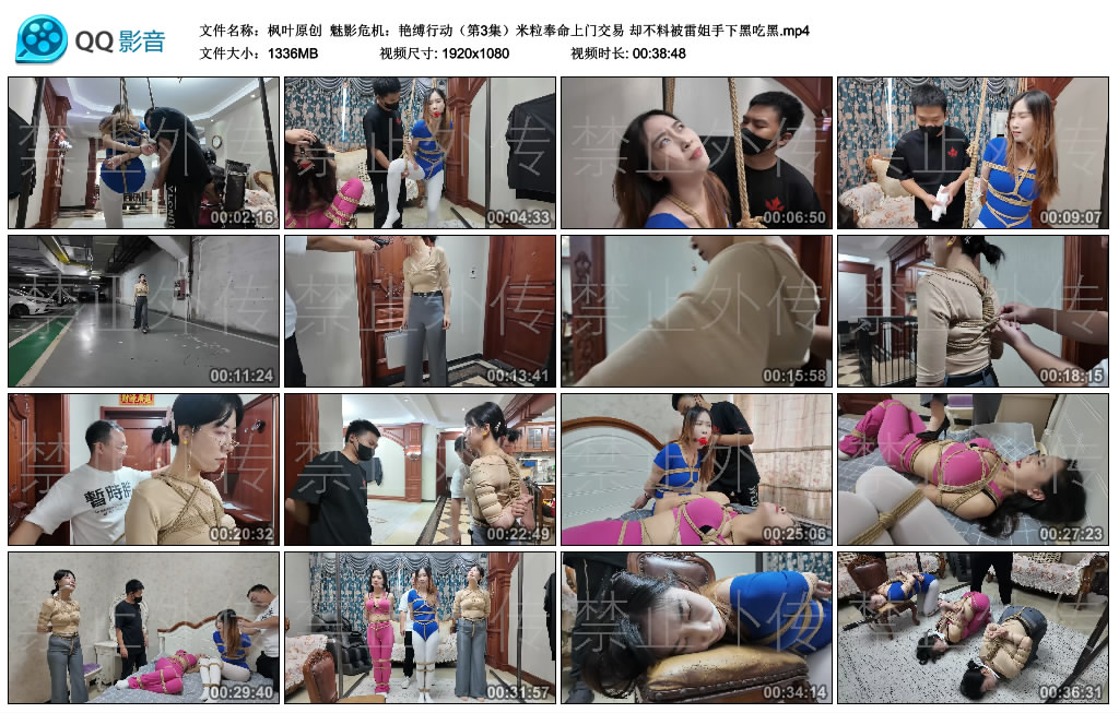 【枫叶原创】 魅影危机：艳缚行动（第3集）米粒奉命上门交易 却不料被雷姐手下黑吃黑-BD绳艺资源