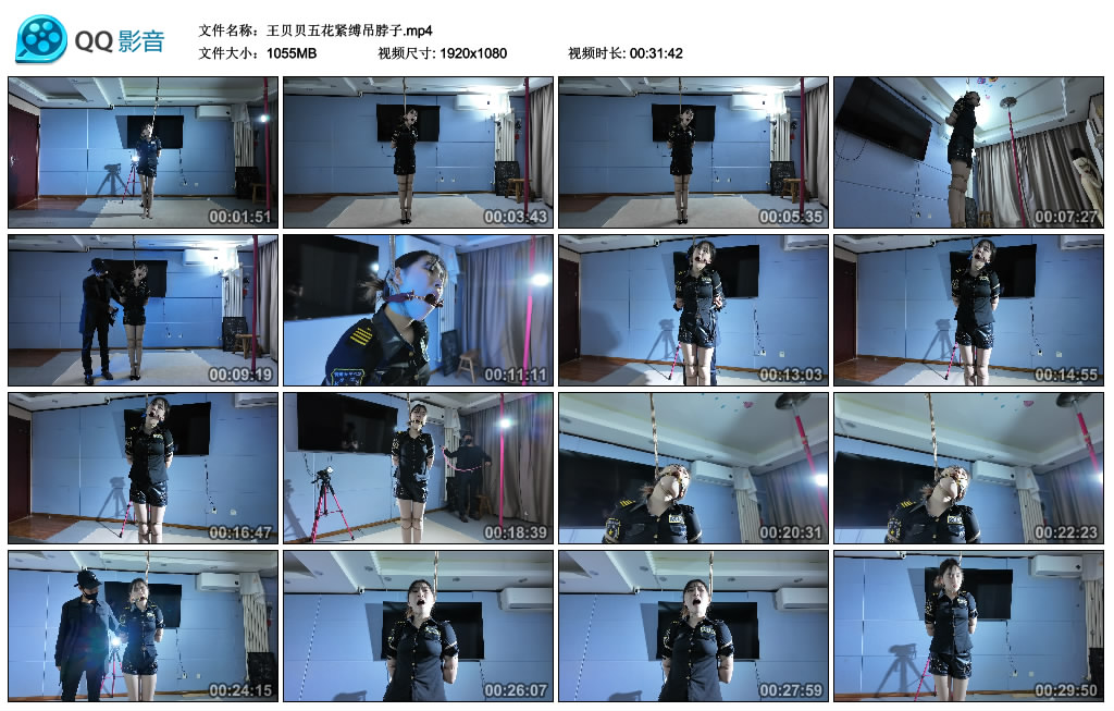 【一绳所爱】王贝贝五花紧缚吊脖子-BD绳艺资源