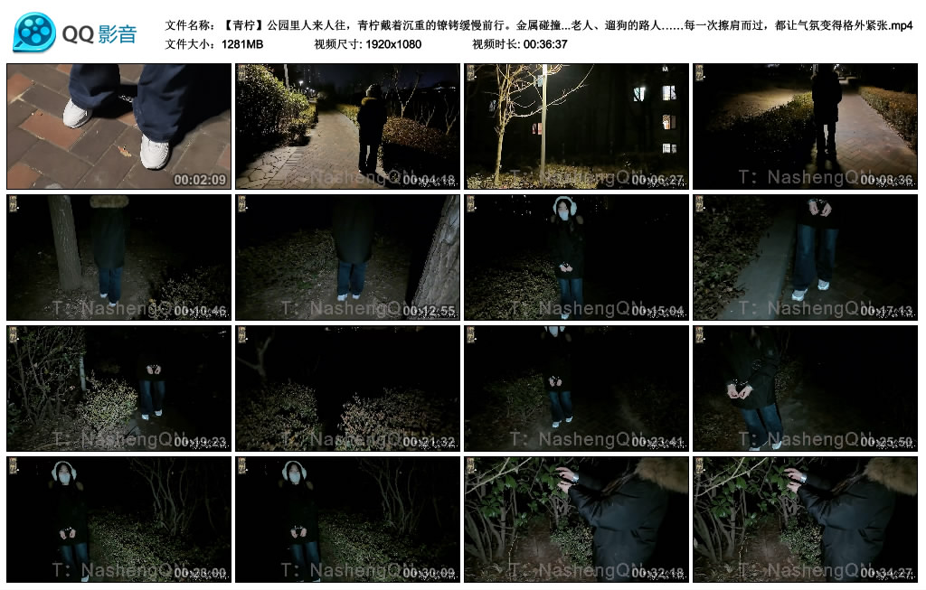 娜绳-青柠公园里人来人往,青柠戴着沉重的镣铐缓慢前行。金属碰撞发出清脆的叮当声…